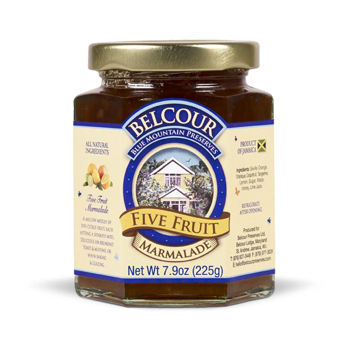 Belcour Preserves Five Fruit Preserve, 7.9oz